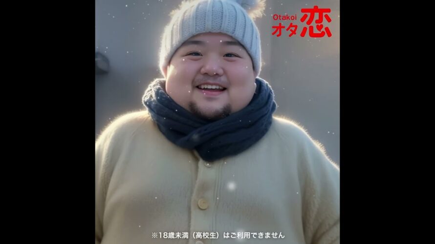 オタ恋「はじめてのマッチングアプリ。冬のぽっちゃり男子」15秒